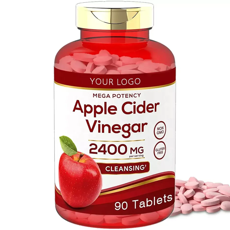 Private Label Apple Cider Vinegar Chewable Tablets & Gummies Support Weight Management & Body Detox for Adults