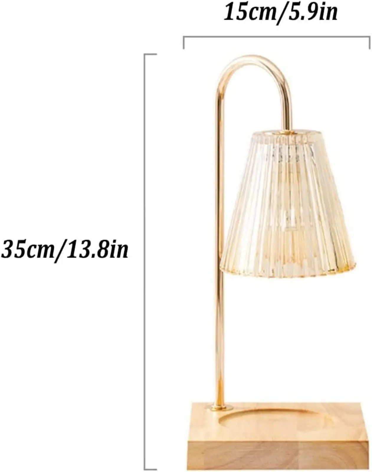 Adjustable Anti Dumping Fire Free Scented Candle Essential Oil Melting Glass Glass Aromatherapy Diffuser With Heating Bulb