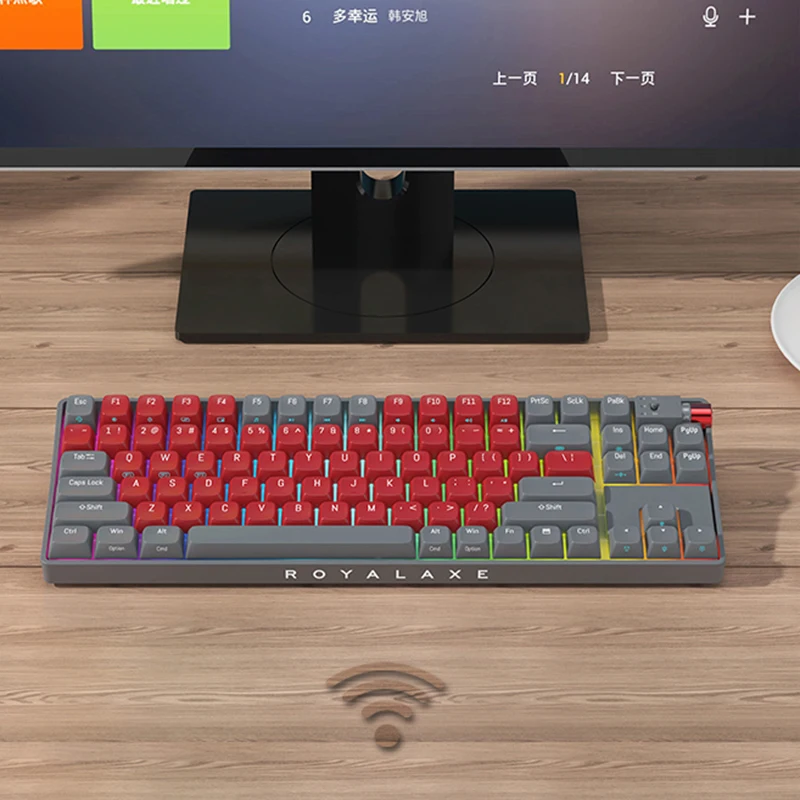 Mechanical Gaming Keyboard RGB Rainbow Backlight Keyboards Wireless/Wired/Bluetooth Keyboard For PC Gamer Office Computer Laptop