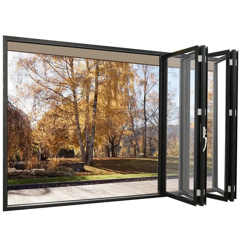 
soundproof aluminum folding/ bi fold door design 