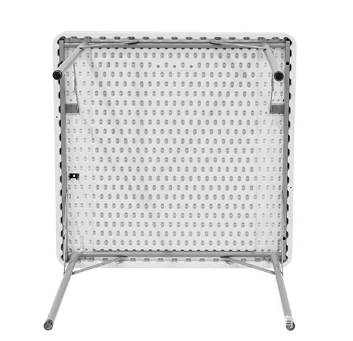 Hot selling white blow molded HDPE outdoor simple folding table portable table square folding square table