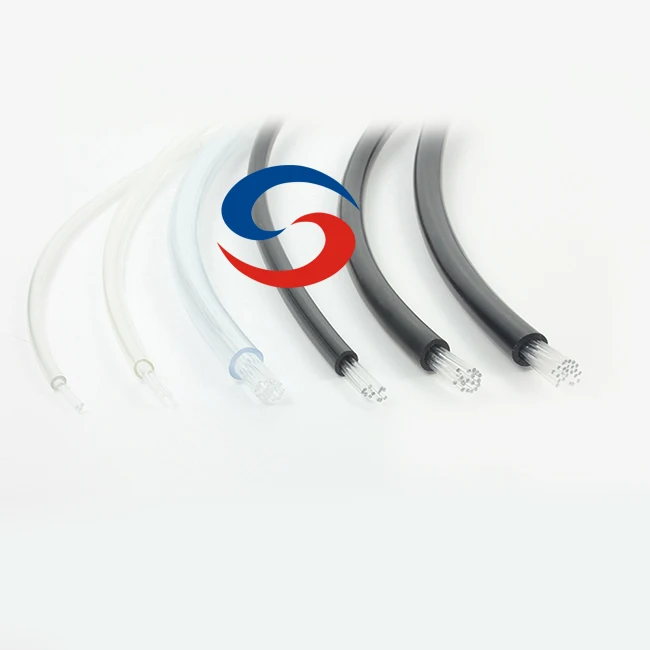 Multi 3 7 Strand Core Black Sheathed Swimming Pool Bottom Starry Kit RGBW Twinkle PMMA Fiber Plastic Optical Cable