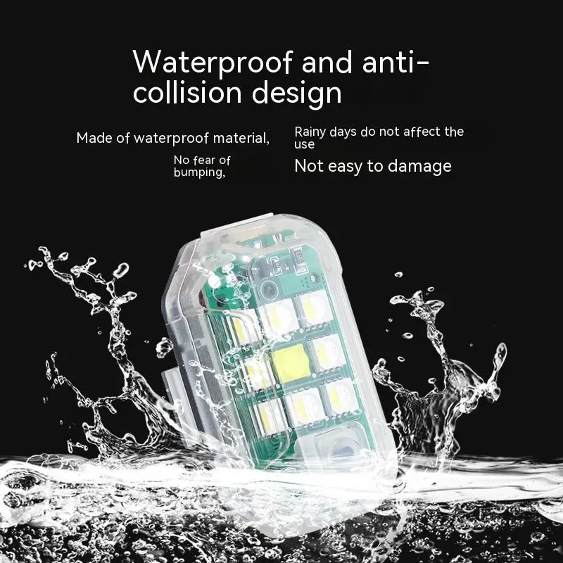 Paisible Paisible M3 Wireless RC Flash LED Strobe Light for Car Auto Motorcycle Bike Dron Scooter Anti-collision Warning Light