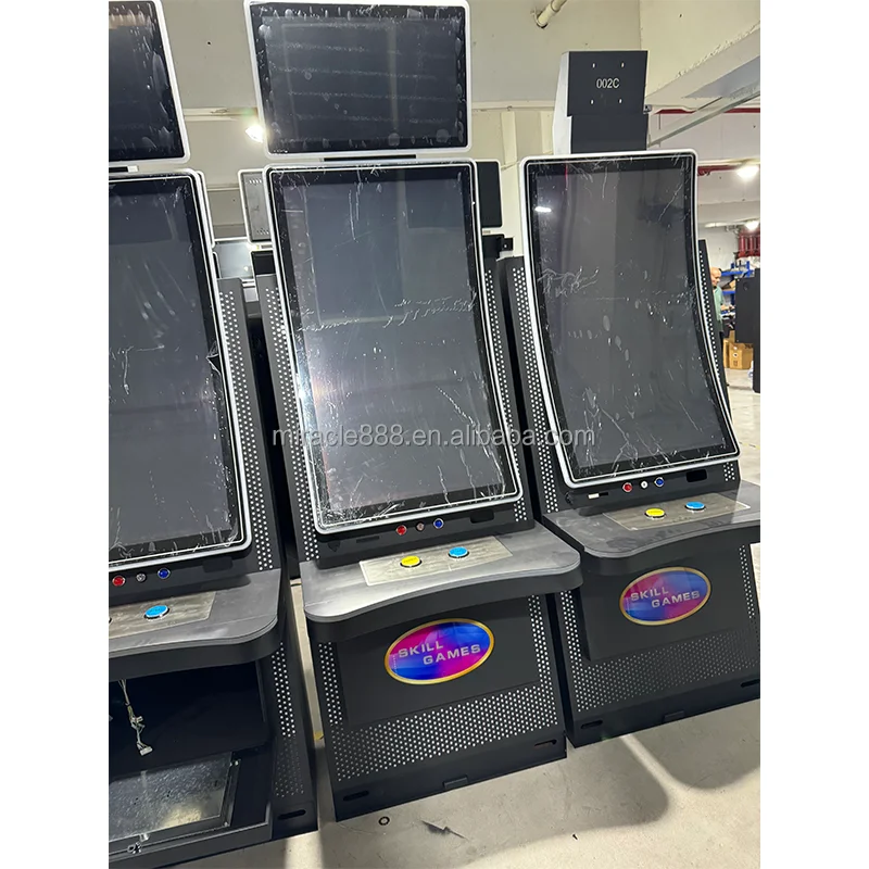 MIRACLE Arcade 43 inch Curved Table Machine Multigame Skill Machine Coin Pusher Touch Screen Fire game Metal Gaming Cabinet