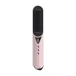 Hair Brush Private Label Flat Iron Hot Air Pick Electric Comb One Step Hair Dryer Fast Hair Straightener Brush Hot Air Brush