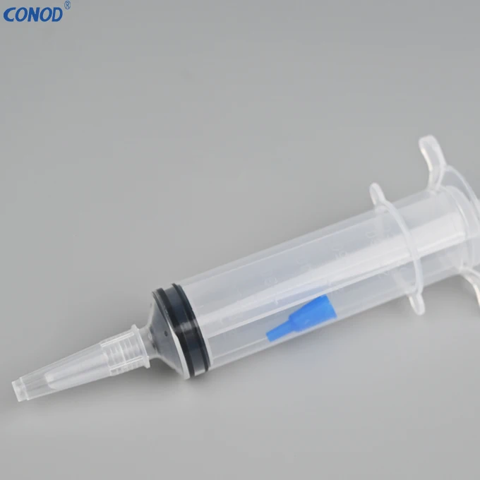 Conod with ring top 60ml Irrigation Syringe Plastic Piston Irrigation Syringe