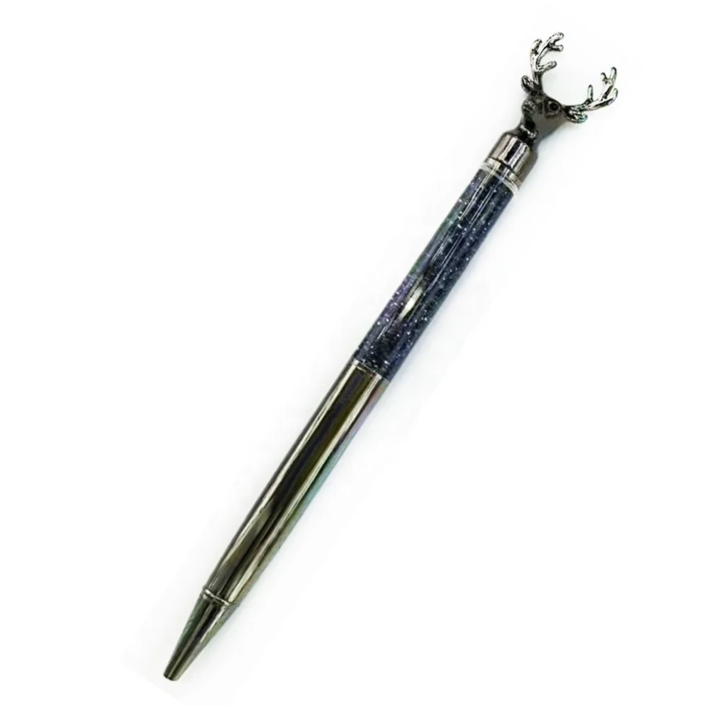 New Design liquid glitter pen Gift Promotion cute  Floating ball Pen custom empty DIY Glitter Ballpoint Pens