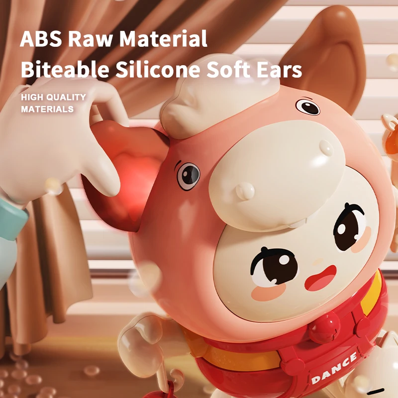 Montessori Baby Toys Dancing Donkey Electric Singing Dance Children Early Educational Toys Baby Guide Crawling Comfort Toys