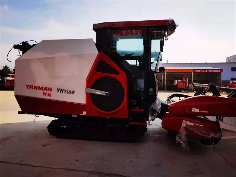 low price Japan YH1180 118HP rice wheat combine harvester