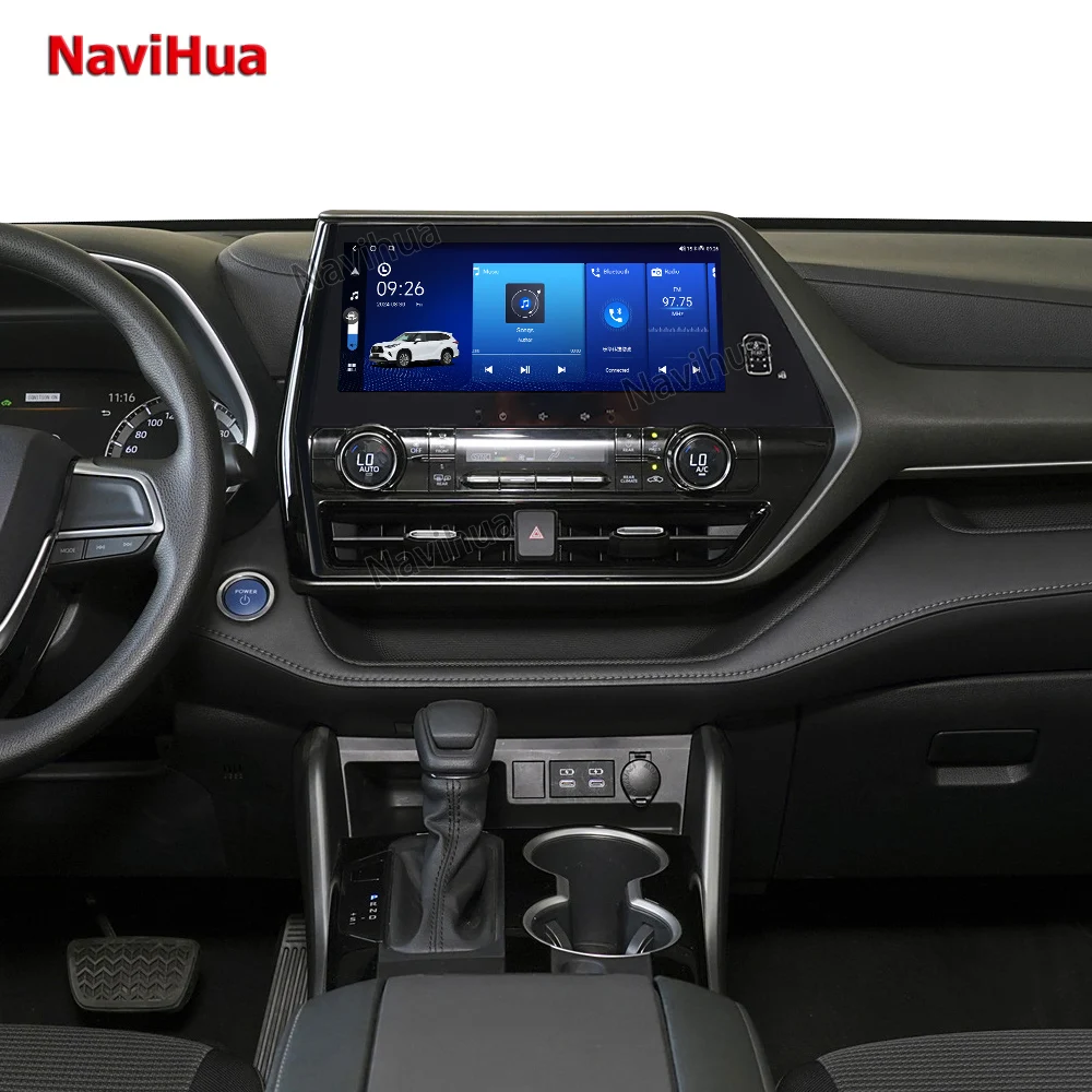 Автомагнитола NaviHua мультимедийное автомобильное радио GPS-навигация Carplay монитор для Toyota Highlander 2021 2023