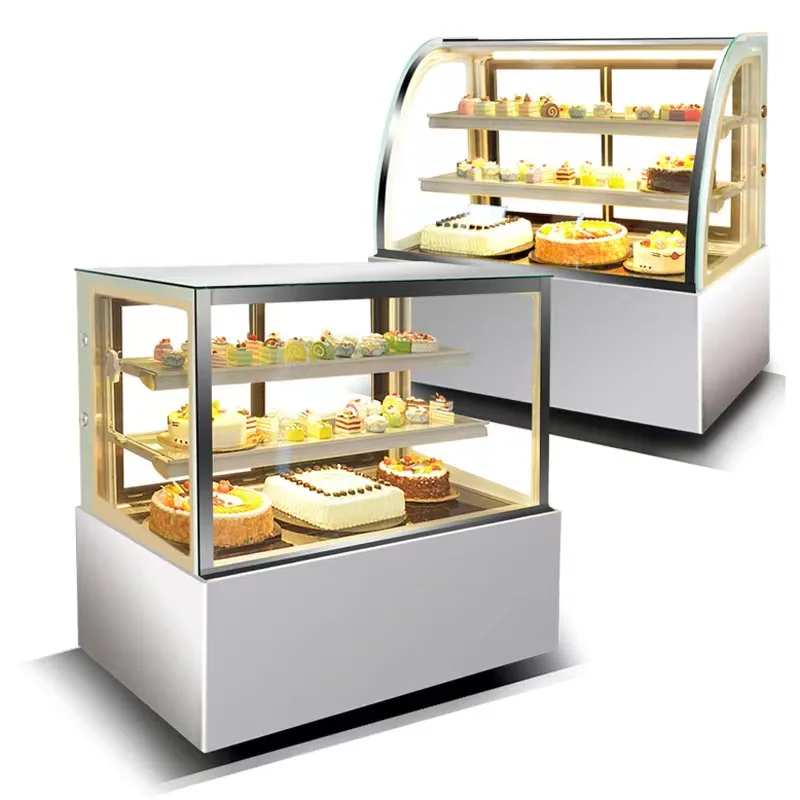Professional modern commercial equipment pastry refrigerated table top bakery showcase cake display cabinet