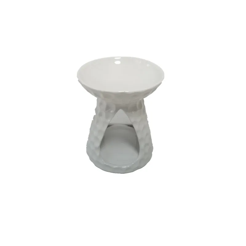 custom Ceramic Home decoration tea lamp candle holder Oil wax melt burner Aromatherapy oil diffuser stove