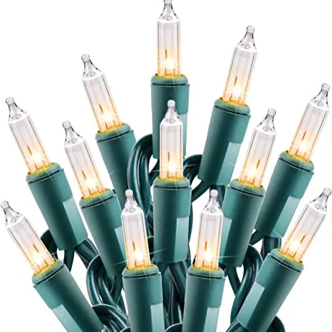 Cambodia factory Wholesale Green Wire 100 Counts Mini LED Clear Christmas Light for Party Holiday Indoor and Outdoor use