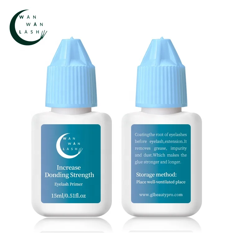 custom collagen easy wrap balancing lash toner and eye lashes extension primer glam 15 ml/pre-treat eyelash extension primer