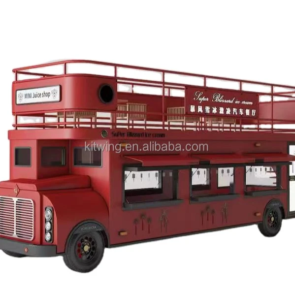 Fast Food Truck For Baking Equipment Mobile Ice Cream Cart Customized Street Food Trailer Cart