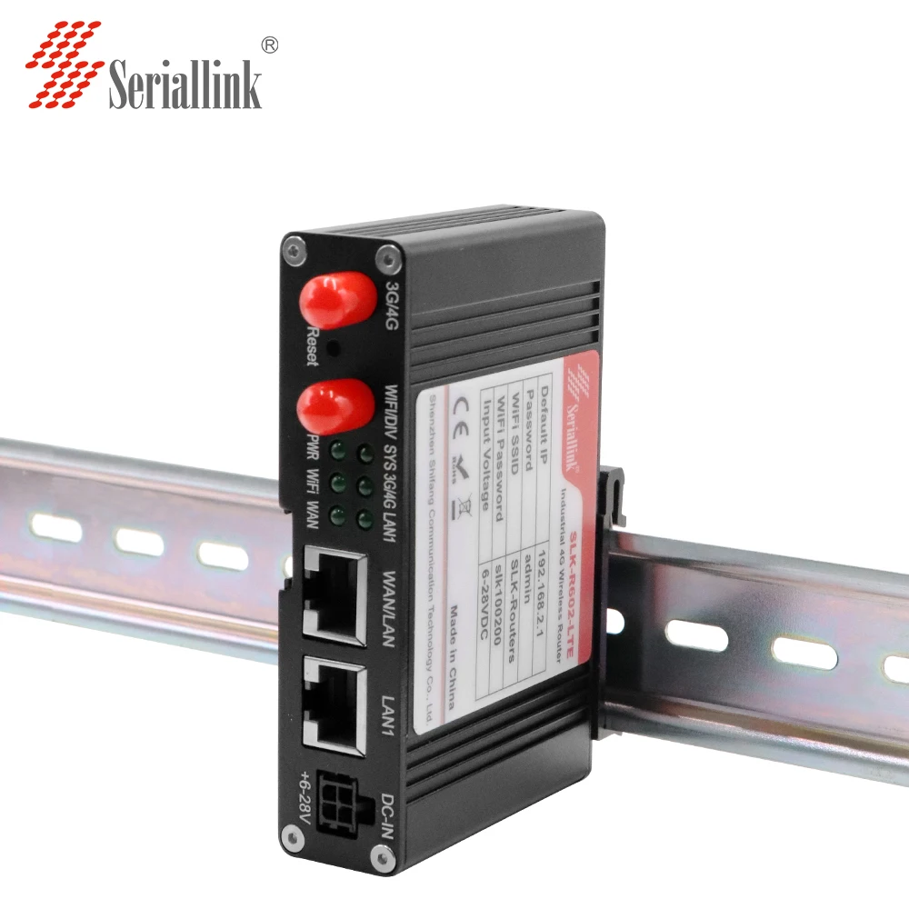 
Новинка, высокоскоростной промышленный 4G Роутер Seriallink SLK-R602 12 В с 2 портами Ethernet для промышленного рынка M2M 