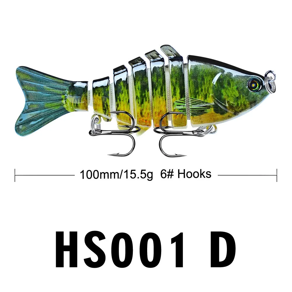 Factory Multi Jointed Segmented Swimbait Molds Hard Plastic Highly Realistic Lifelike Hard Bait Trout Perch Fishing Lures