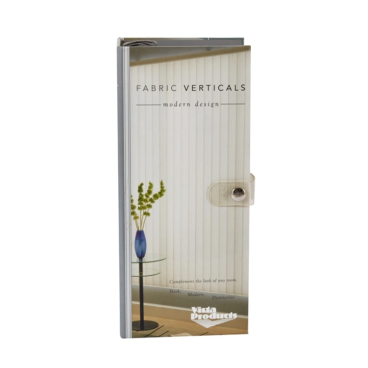 High Quality rollder blinds sample book brochure wallpaper with hard cover fabric holder swatch book