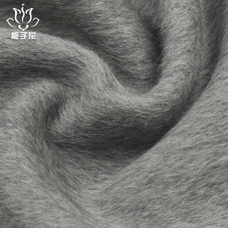 Good quality 10%alpaca 90%wool 850-880g/m double sided alpaca wool fabric for coat