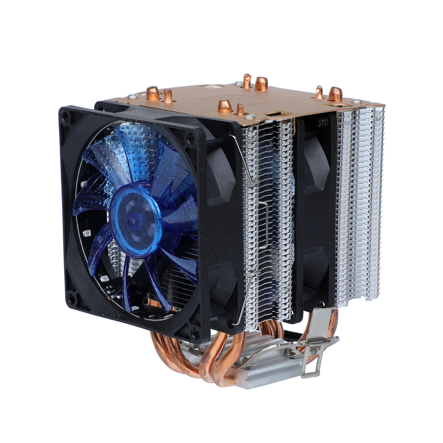 China Factory Customized Cooling Skiving Passive Copper Heatsink For Cpu Cooler