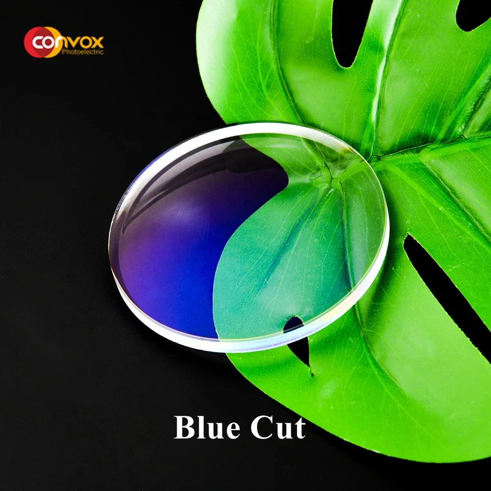 Eyeglasses Lenses Blue Blocking Glasses 1.56 Blue Cut Uv420 Ar Coating Optical Lens