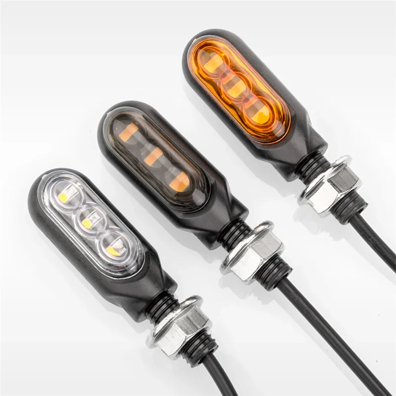 Motorcycle LED Turn Signal Lamp Sequential Flowing Flash Indicator Lights Running Light LED Motorcycle Flasher Turn Signals Lamp