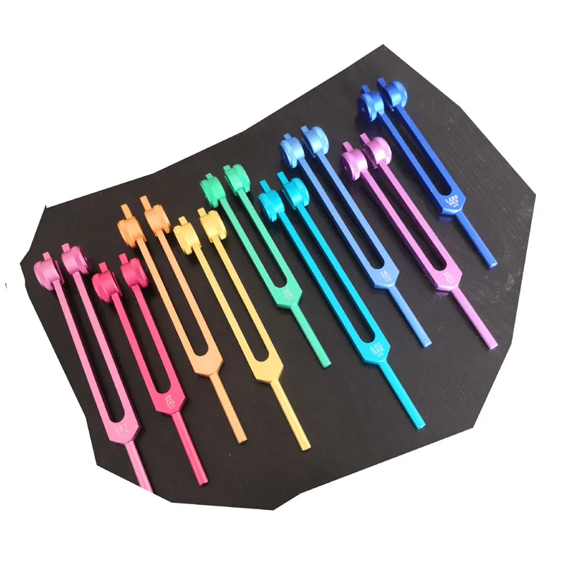 sacred solfeggio  chakra healing tuning fork sets Sound Healing Therapy vibration therapy music healing tools frequency 528 HZ