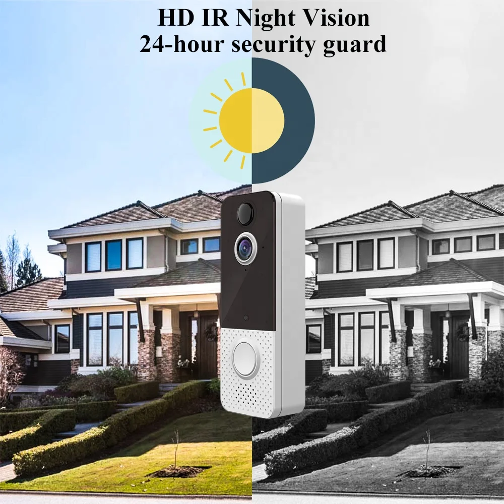 Smart Wifi Doorbell 1080P Support Sound/ Motion Detection Waterproof Wireless Intercom Door Bell