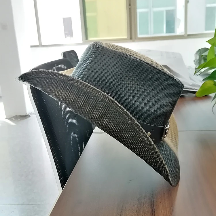 Мужская бумажная соломенная ковбойская шляпа 1803C, американский флаг США, соломенная шляпа с рисунком, волнистые поля, флаг США, соломенная ковбойская шляпа