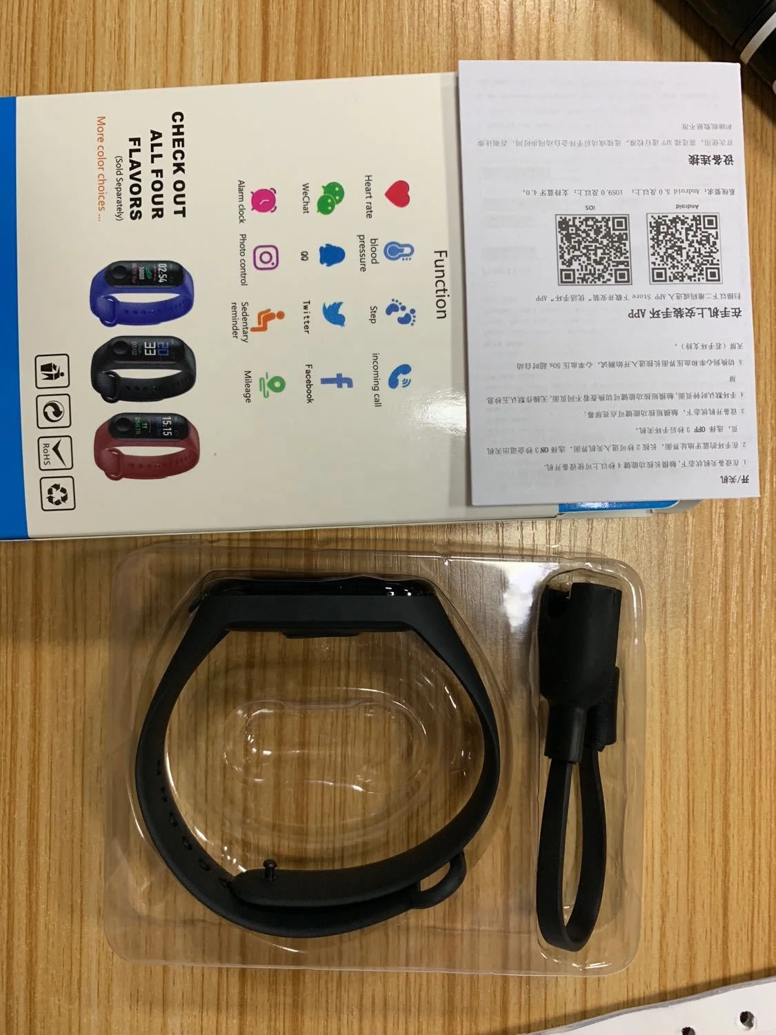 
Smartwatch 2021 M3 Smart Band Fitness Tracker Smart Bracelet Wrist Watch Band M3 
