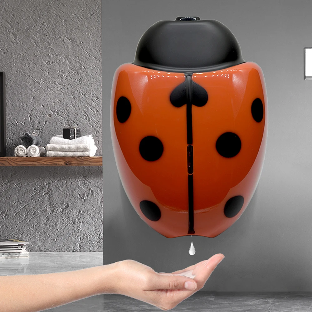 Cute touchless foam bottle electric pump liquid luxury shower sensor hand touch free automatic soap dispenser