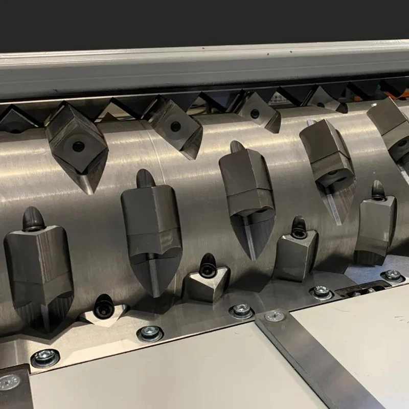 single shaft shredder rotor blades/knives for plastic recycling machine