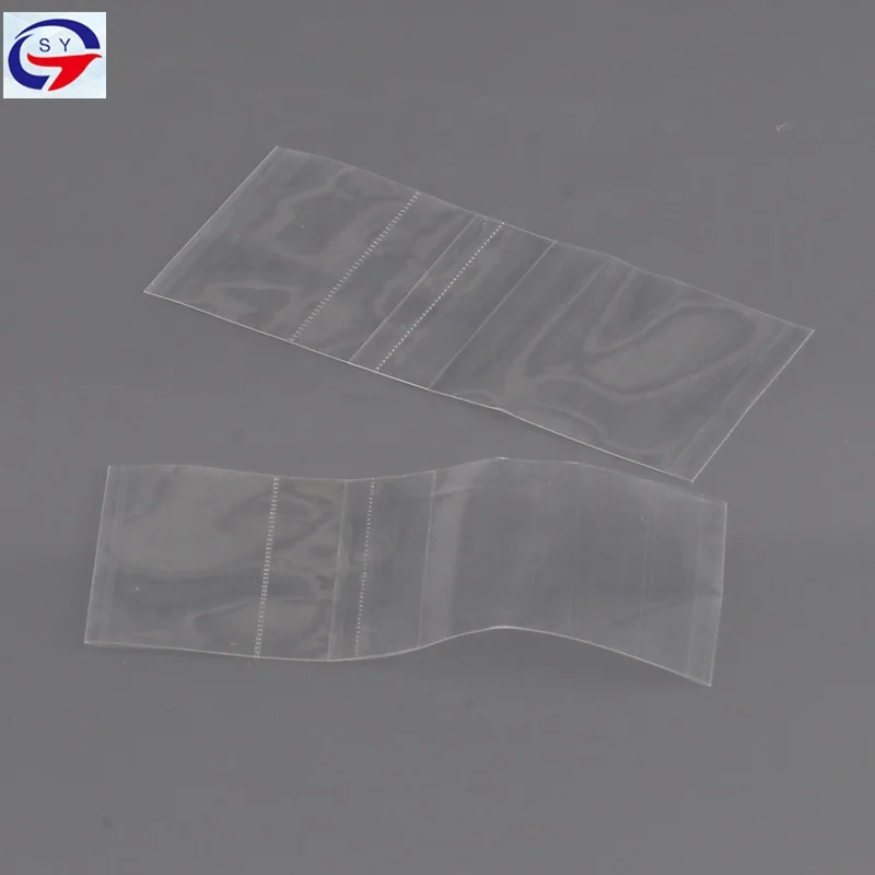 Clear flat cut shrink bands