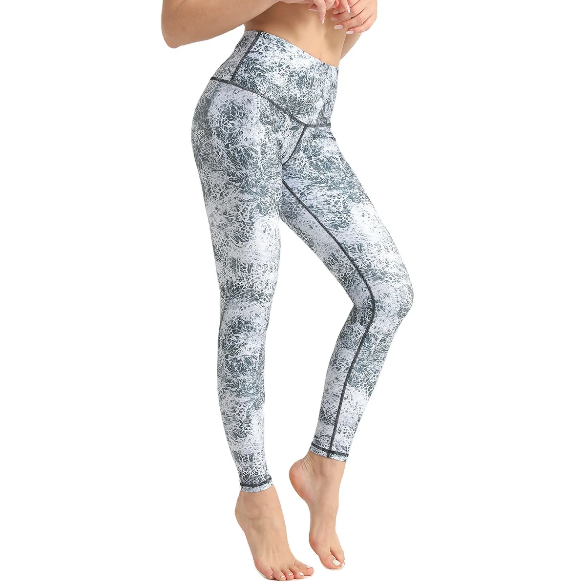 
New Arrival Women Capri Pants Printed Yoga Pants Workout Legging Gym Wear Fitness Yoga Leggings 