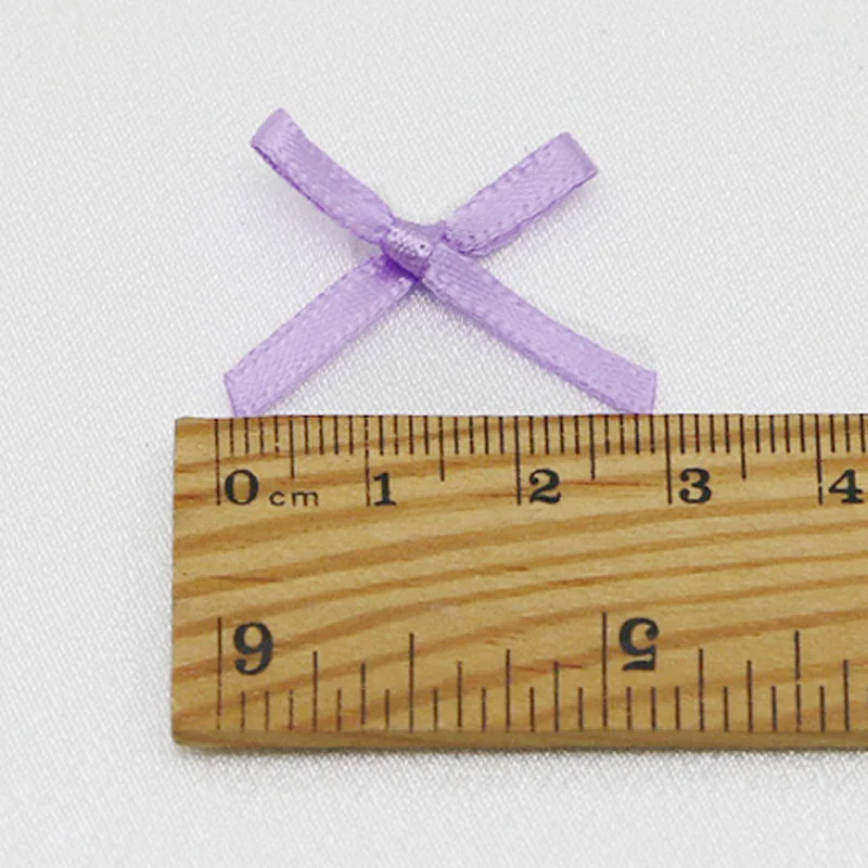 (100Pcs/pack) 30mm Mini Ribbon Bow Handmade DIY Crafts Making Home Bouquet Decoration Girl Hair Clips Accessories Wholesale