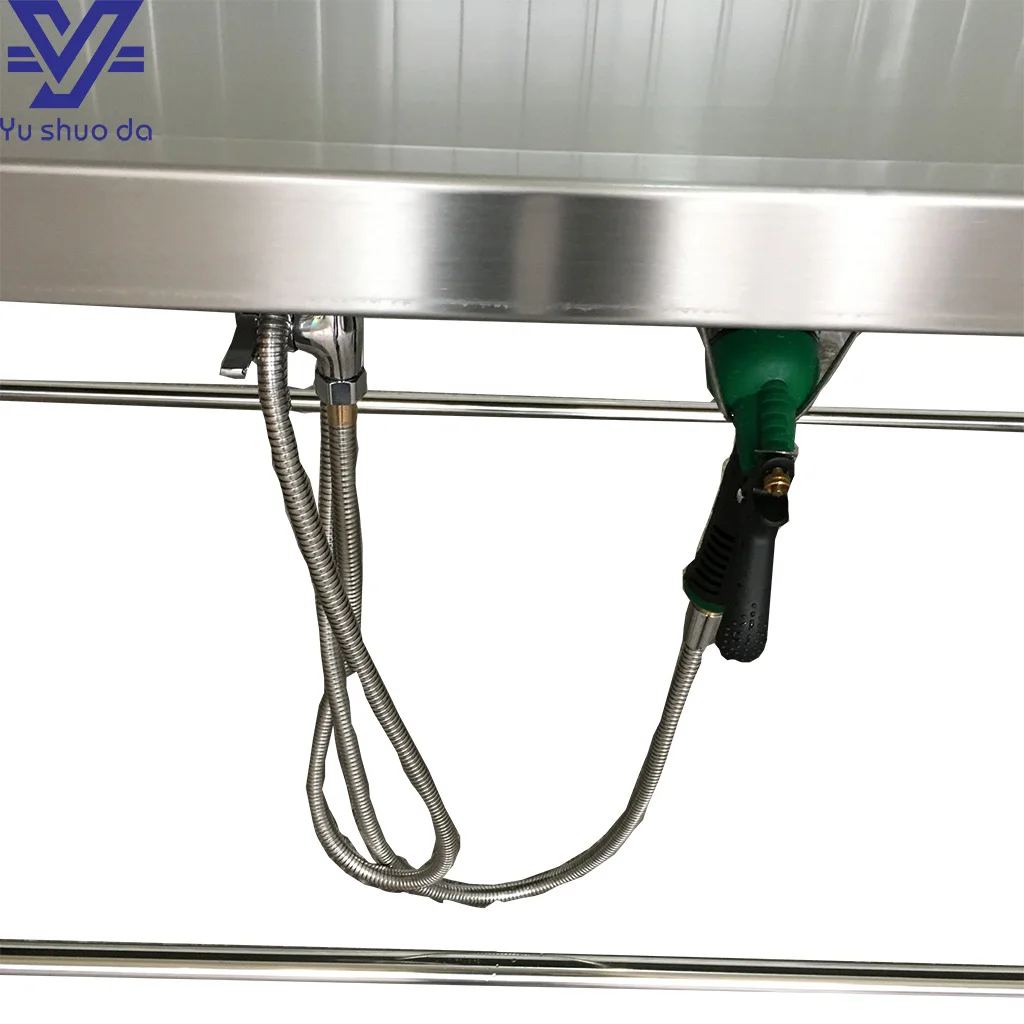 Medical equipment rustproof stainless corpse dissecting autopsy table