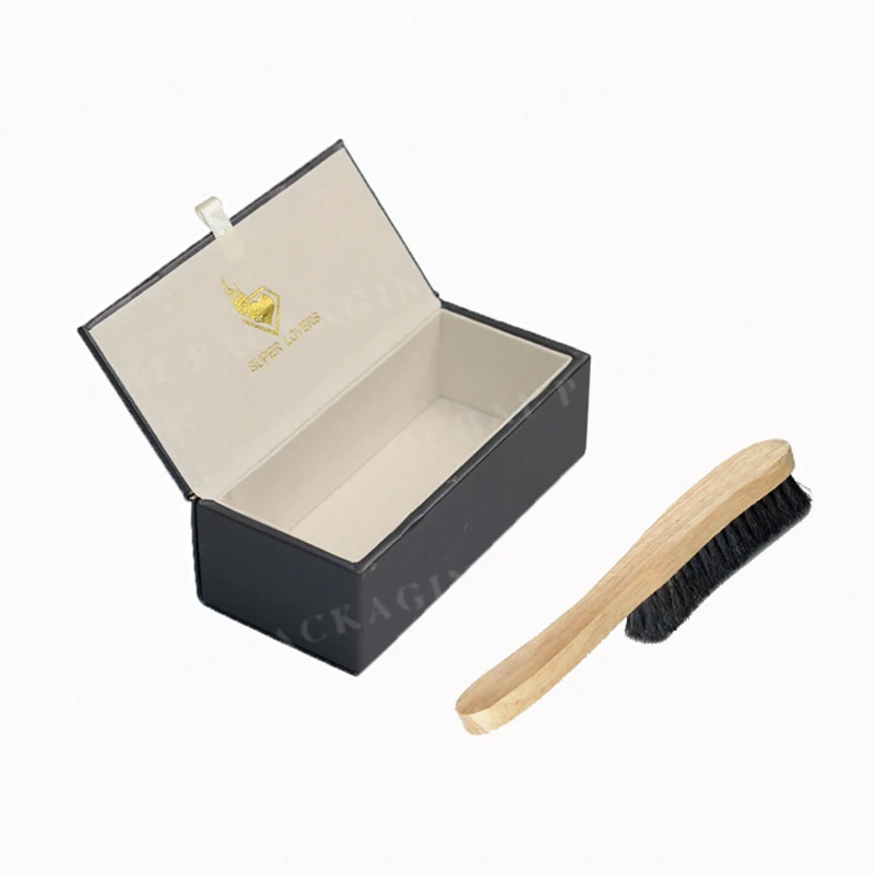 Custom size and logo luxury equestrian supplies horse brush packaging box