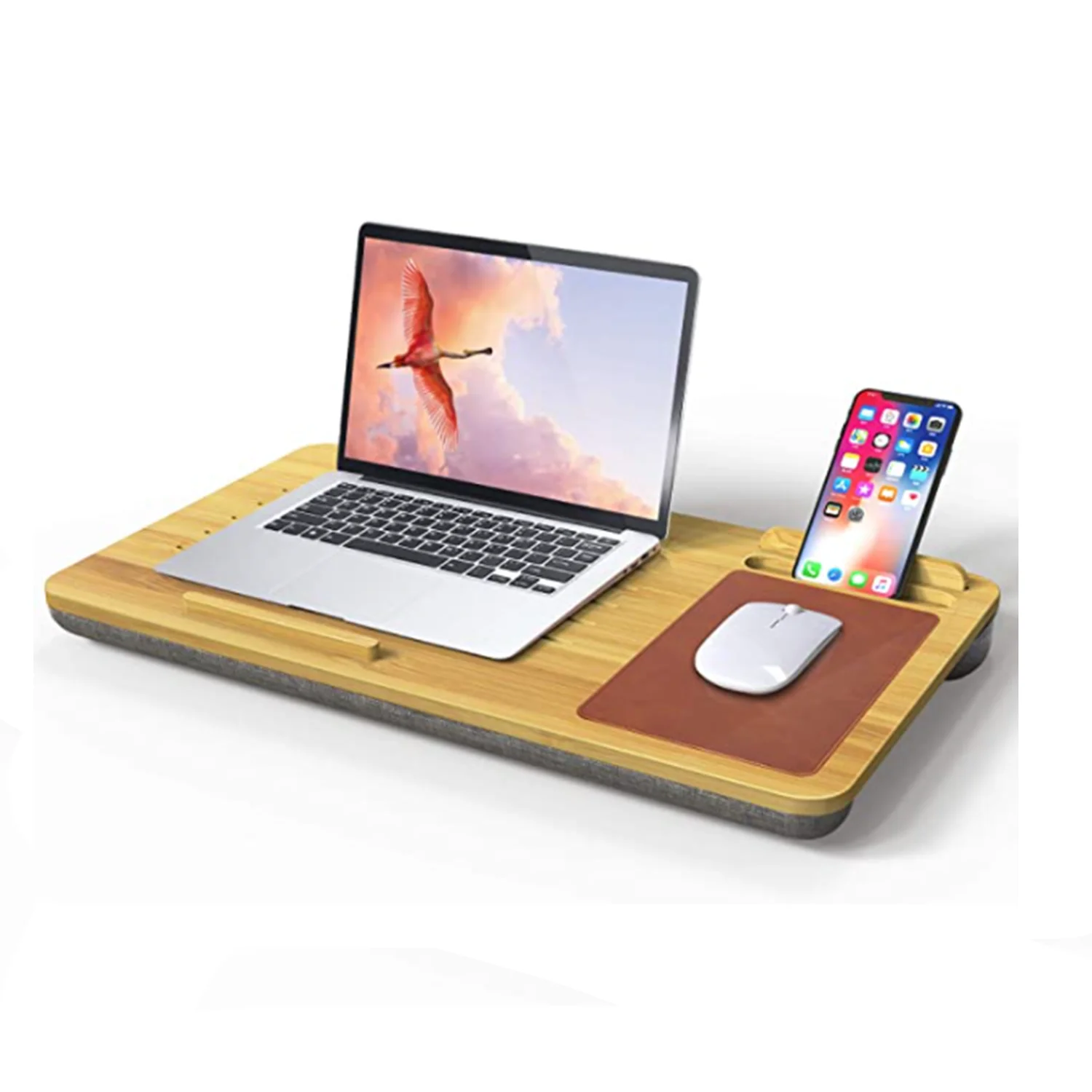 Folding Laptop Desk Portable Pillow Cushion with Mouse Pad