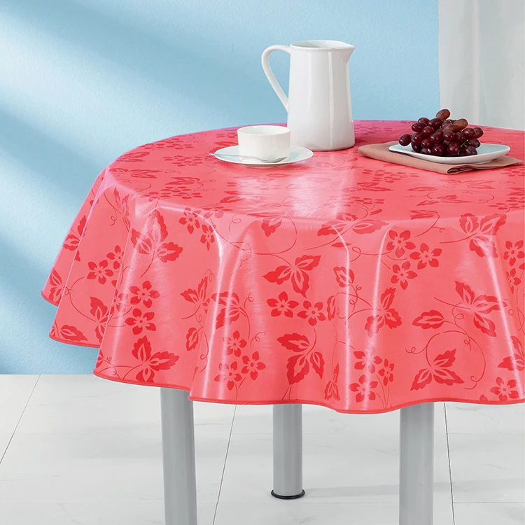 Heavy Weight Vinyl Square Table Cover Clean Oil-Proof Waterproof Stain-Resistant PVC Tablecloth