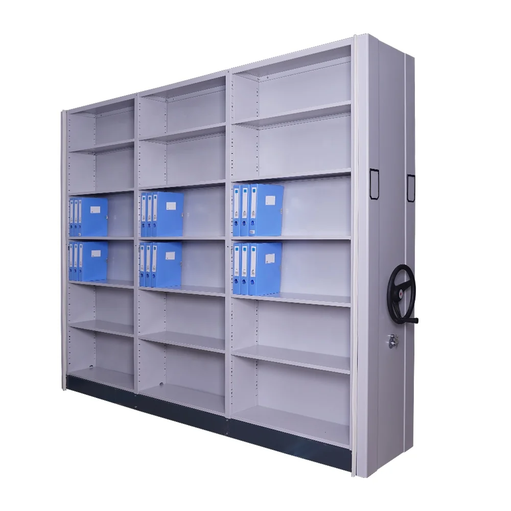 Space saver Luoyang Manual Compact Filing Mobile Mass Shelving Archive Cabinet Mobile Compactor