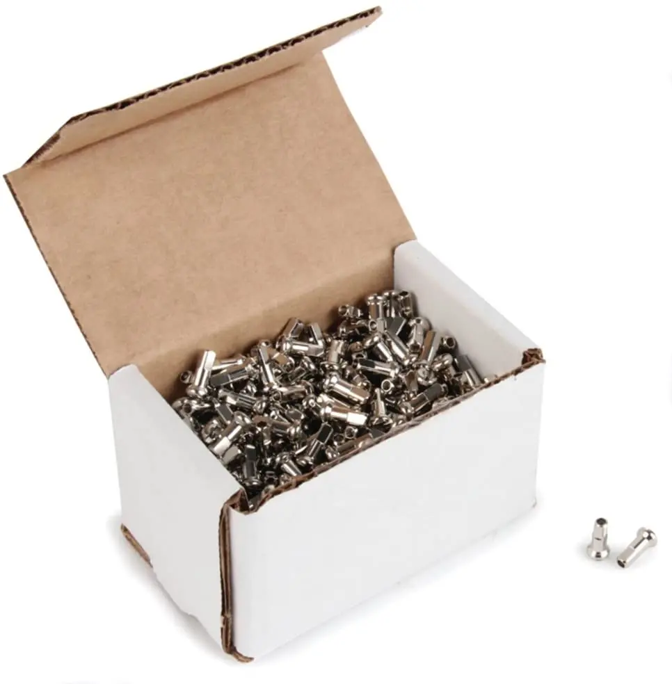 Mountain Bike Spoke Cap 16mm Spoke Nipples Silver Wheel Spoke Nipples Decor for 14G Mountain Road Bicycles