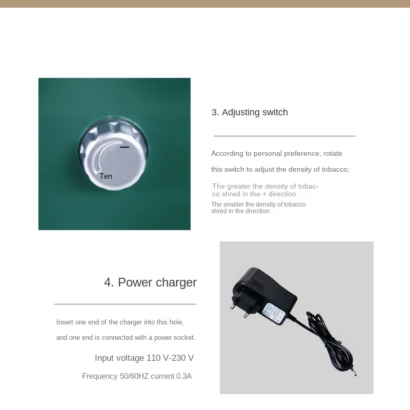 RY5518  tobacco rolling machine smoking accessories cigarette injoctor machine electric cigarette rolling machine