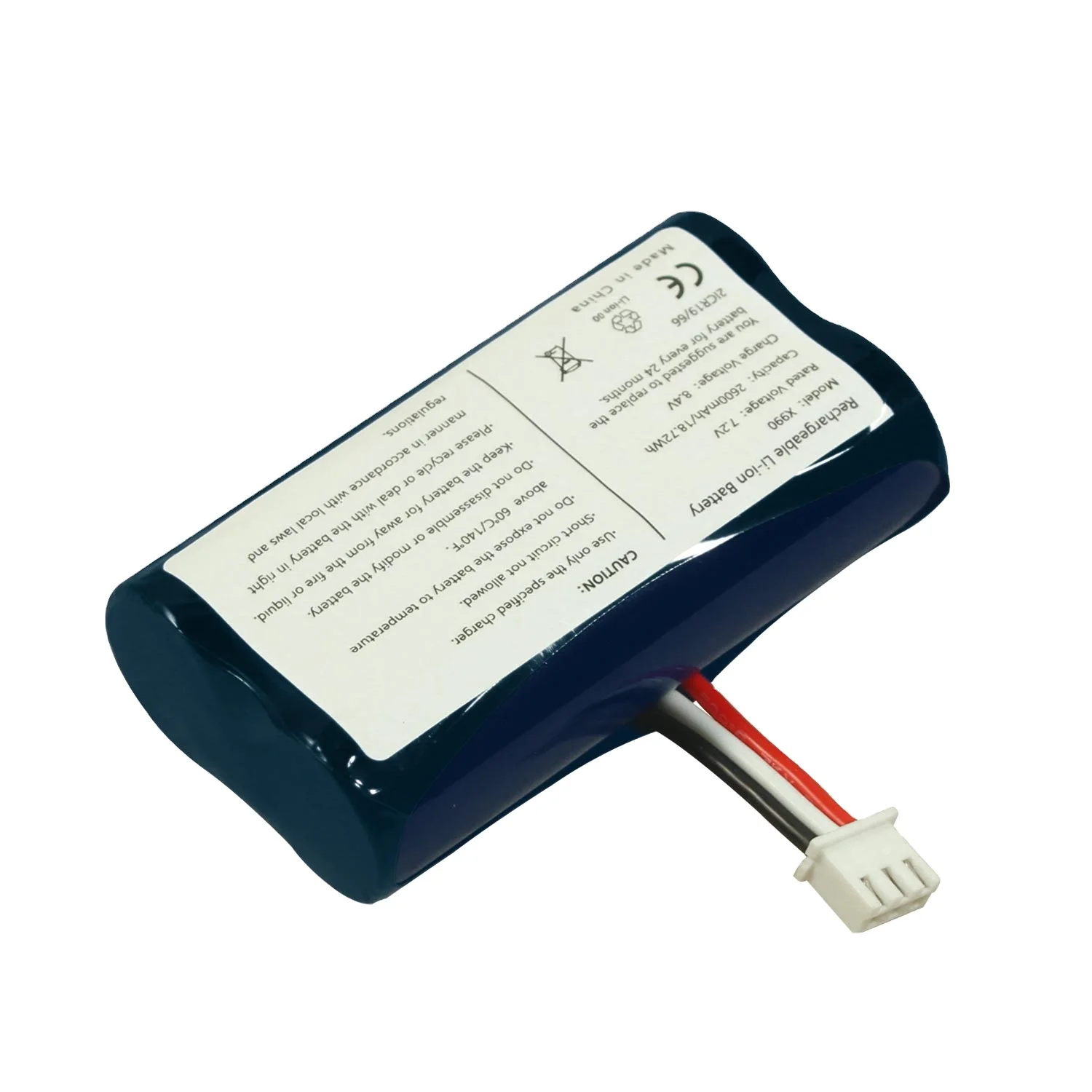 7.2V 2600mAh Payment Terminal Li-ion Rechargeable Battery For Verifone X990 SWLB 18650 Battery