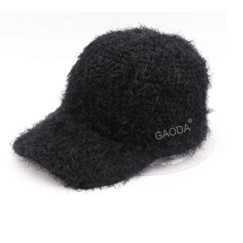 fashion custom winter mohair wool knit hats hat visors for sale beanie