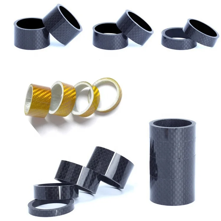 
3k carbon fiber headset spacer bicycle washer, Carbon fiber fork washer stem spacers set 