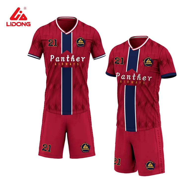 
2021 new products free design sample quick dry breathable football sportswear oem custom soccer jersey 