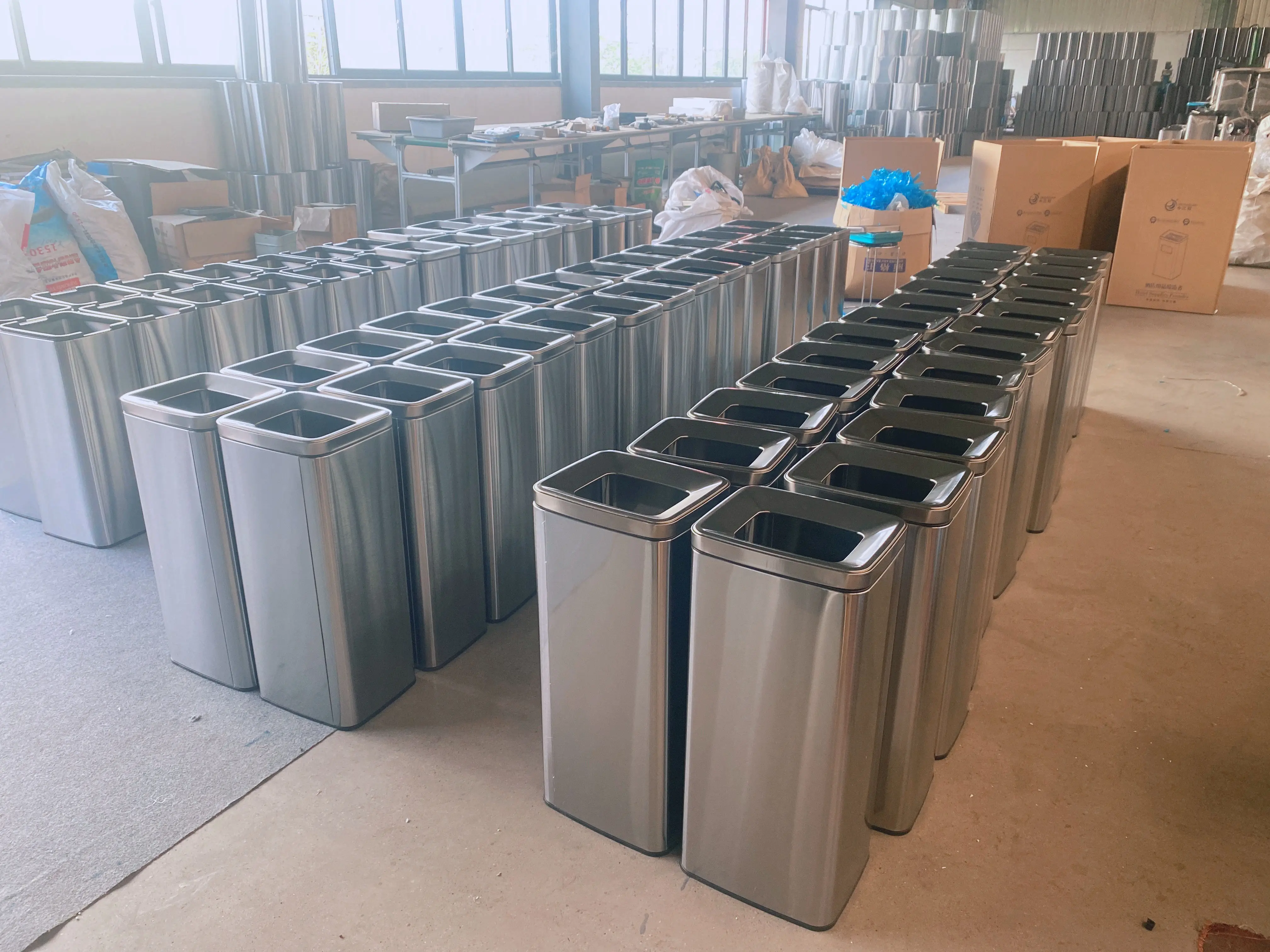 Wholesales Dustbin Recycling Trash Garbage Can Waste Sorting Bin Trash Recycling Can