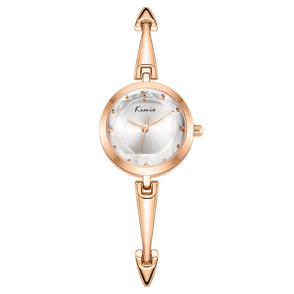 KIMIO K6406S Star Dust Gemstone Luxury Watch Women Fashion Quartz Hardlex Ladies Watch