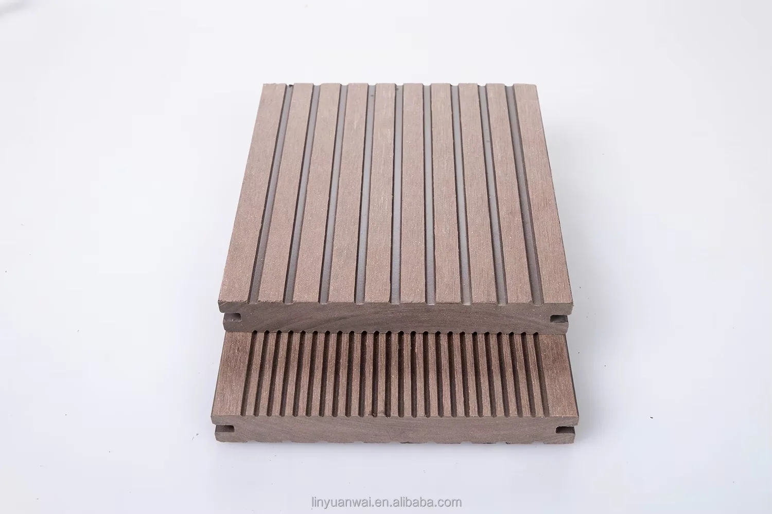 Anhui Supplier Wood Plastic Composite Single Sided Groove Solid WPC Decking Exterior Decorative Outdoor Flooring