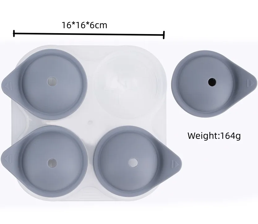 Nordic Style Food Grade Ice Cube Tray Summer Chocolate Candy Fudge Fruit Snack Jelly Silicone Mold Ice Cube Mold